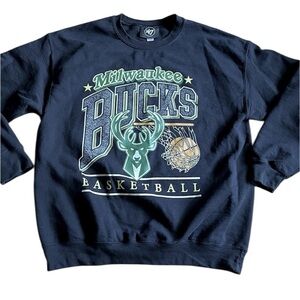 ‘47 Milwaukee Bucks Crewneck Sweater. Large. Black. NBA